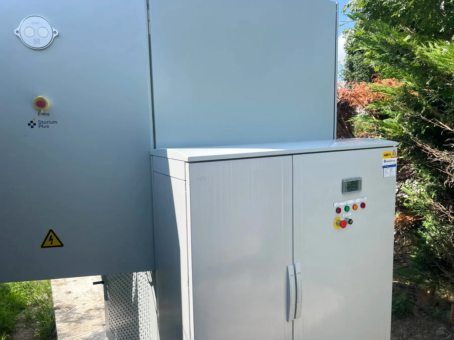 Batterij-installatie bij een landbouwtoeleverancier in Zuienkerke