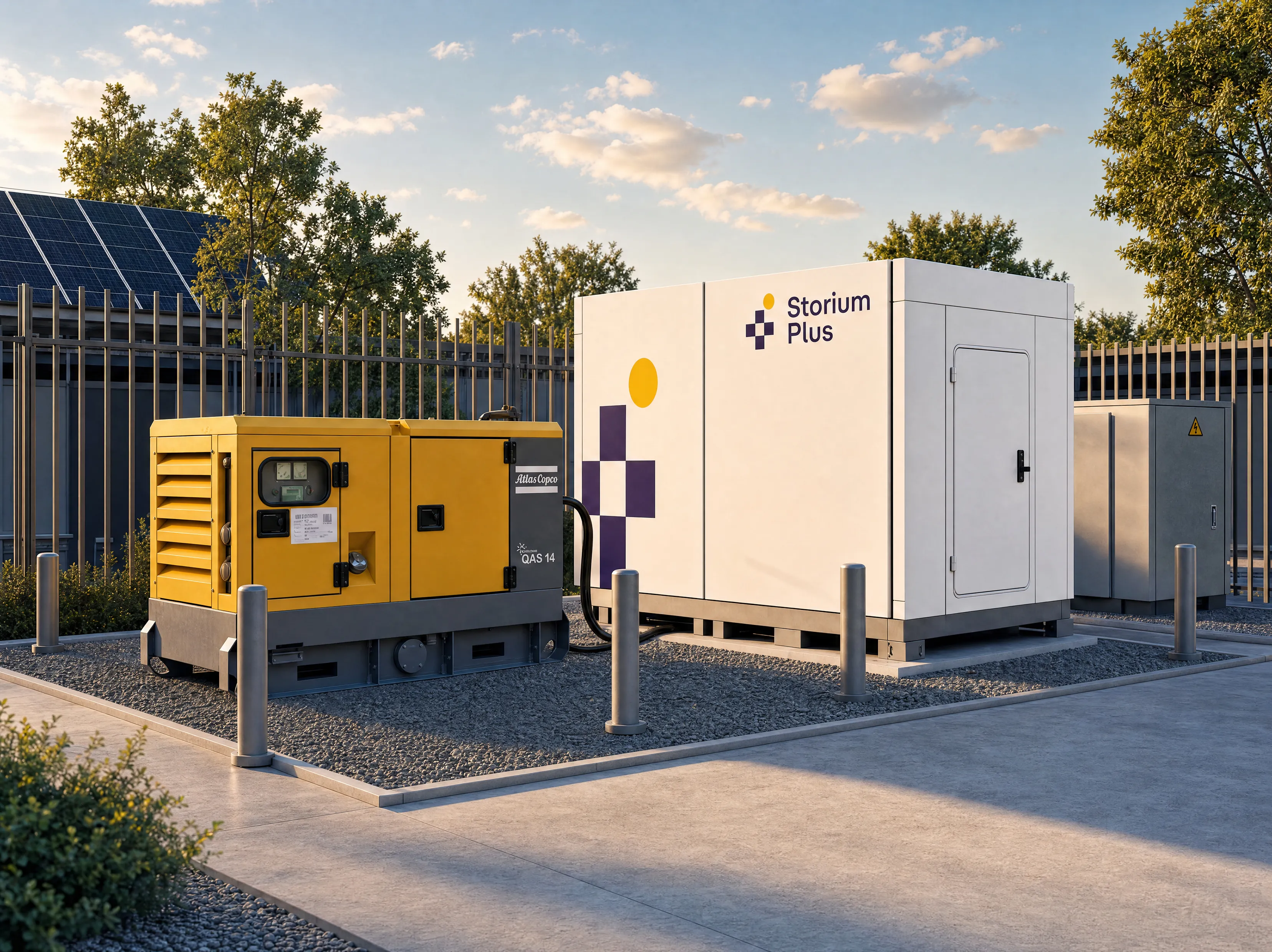 Generatorinstallatie voor industri&euml;le noodstroom